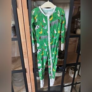 Little Sleepies farm animals zippy bamboo footies baby boy girl unisex horse